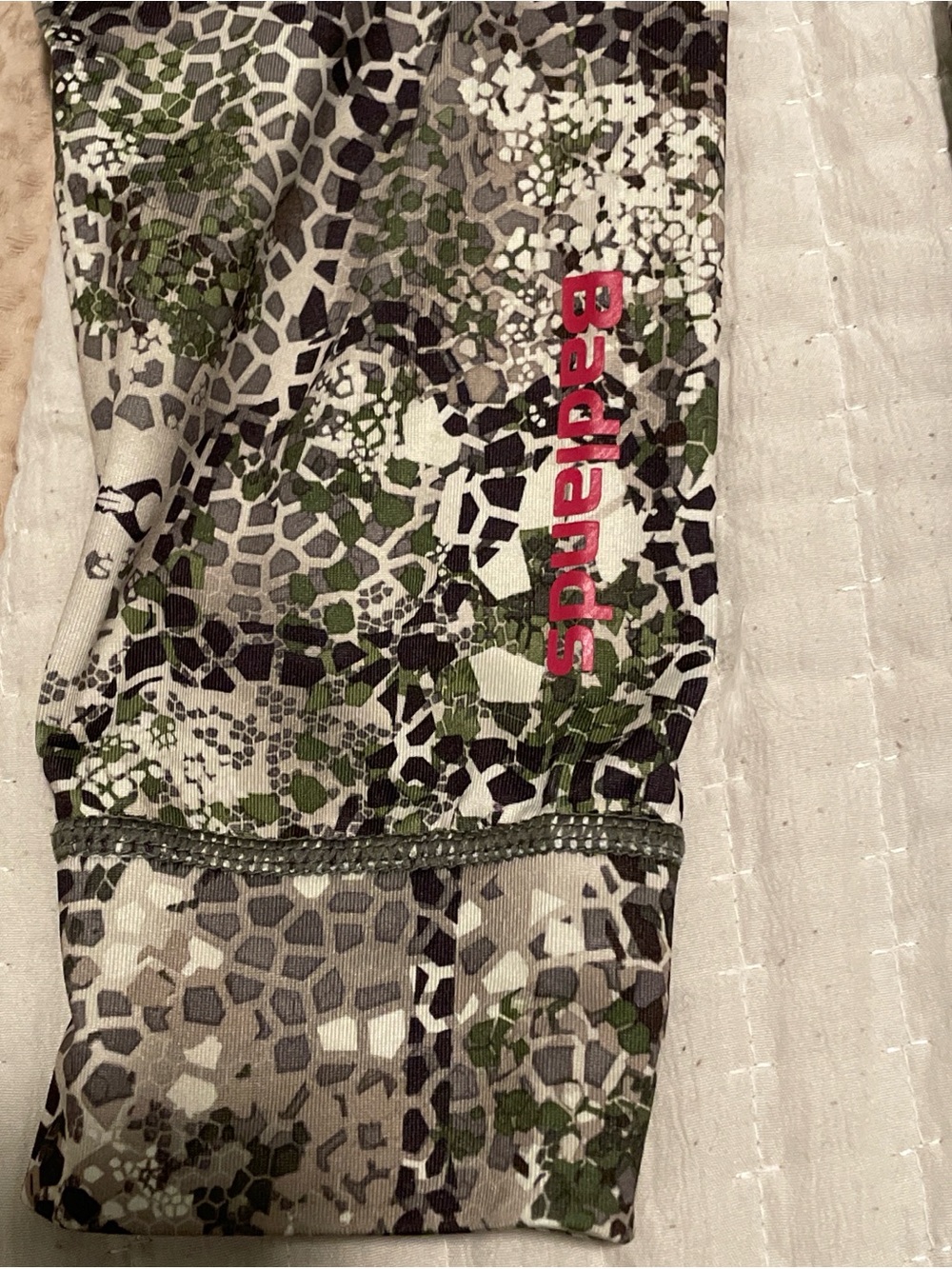 Badlands Camo Half-Zip Pullover with Red Logo - Picture 3 of 6